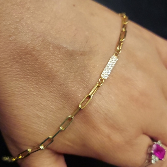 925 brazelet 🤷gold plated - Picture 2 of 8